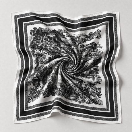 Frilivin - Pañuelo L36 Blanco Negro