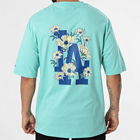 New Era - T-Shirts Los Angeles Dodgers 60856231 Turquoise Floral