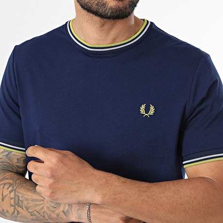 Fred Perry - Tee Shirt Twin Tipped M1588V Bleu Marine