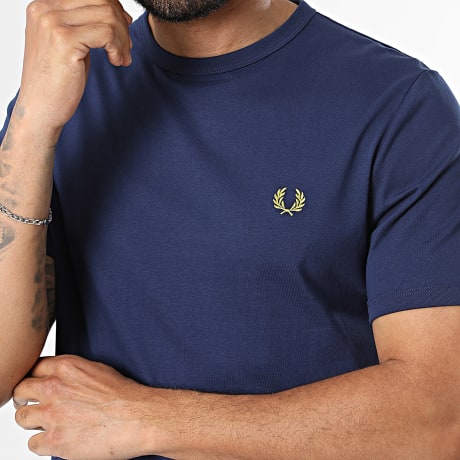 Fred Perry - Tee Shirt Ringer M3519 Bleu Marine