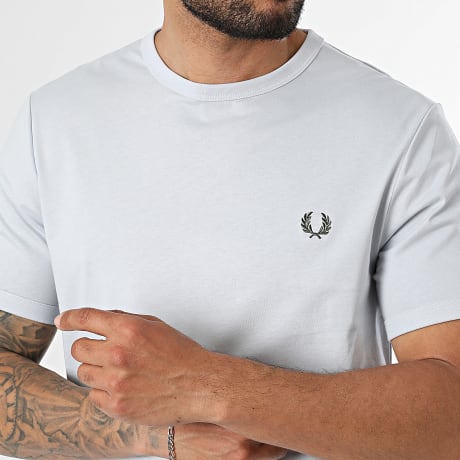 Fred Perry - Tee Shirt Ringer M3519 Bleu Ciel