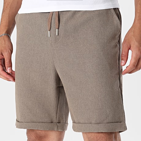 Frilivin - Calção de jogging Chino 637 Bege Escuro Chiné