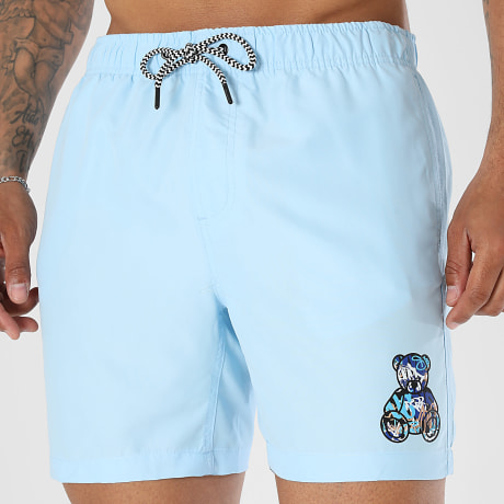 Teddy Yacht Club - Pantaloncino Da Bagno Essentials Art Series Blue Azzurro Chiaro