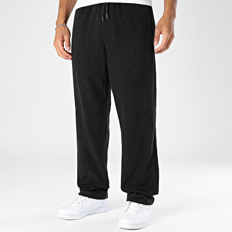 Urban Classics - Pantalon Jogging Jacquard Velvet TB6771 Noir