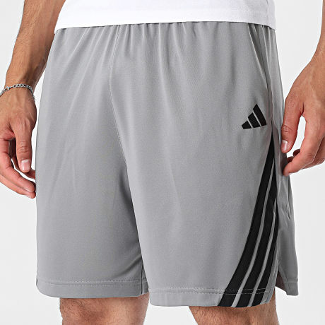 Adidas Sportswear - Short Jogging A Bandes Legends 3 Stripes JN4740 Gris