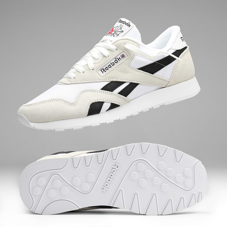 Reebok - Sneakers Classic Nylon White Beige Black Exclusive Ryses