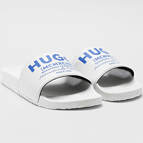 Hugo Azul - Chanclas Timein Slid 50563526 Blanco