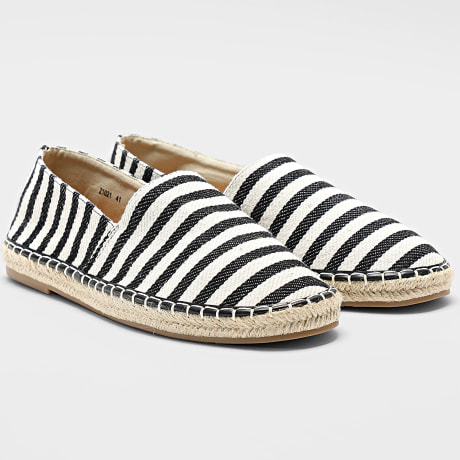 Classic Series - Espadrilles Listradas 021 Nero