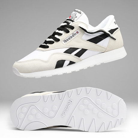 Reebok - Sneakers Classic Nylon White Beige Black Exclusive Ryses X SUPERLACED