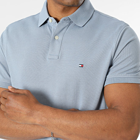 Tommy Hilfiger - Polo de Manga Corta Regular Fit 1985 7770 Azul Claro
