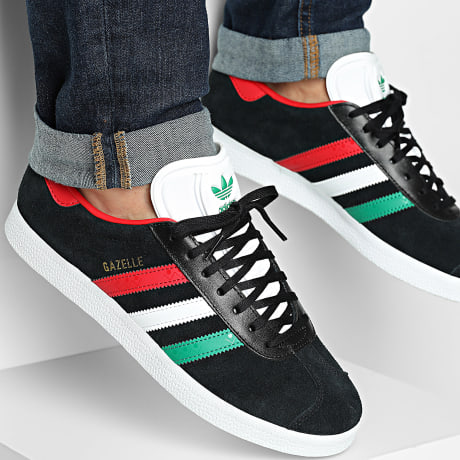 Adidas Originals - Baskets Gazelle Mexique HQ9441 Core Black Footwear White Better Scarlet