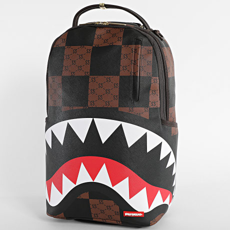 Sprayground - Sac A Dos Enlarged Check Paris 910B6263NSZ Noir Marron