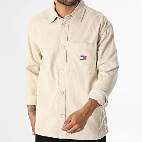 Tommy Jeans - Surchemise Oversize Brick Corduroy 1698 Beige
