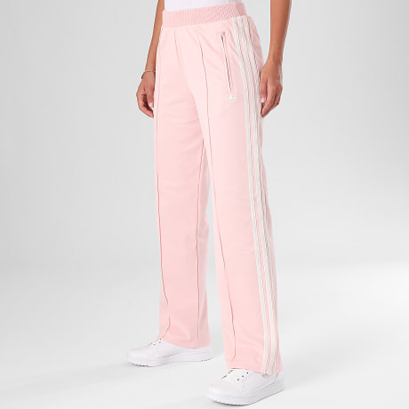 Adidas Originals - Pantalon Jogging A Bandes Femme Knitted TP KD4315 Rose Blanc