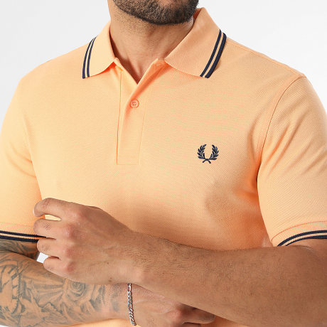 Fred Perry - Polo Manches Courtes Twin Tipped MM3600 Orange