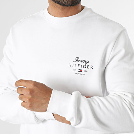 Tommy Hilfiger - Sweat Crewneck Script Stack 3218 Blanc
