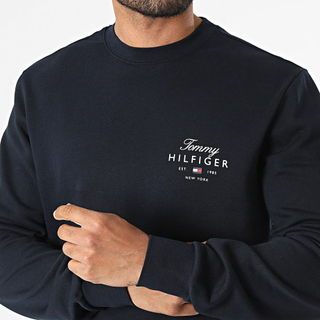 Tommy Hilfiger - Sweat Crewneck Script Stack 3218 Bleu Marine