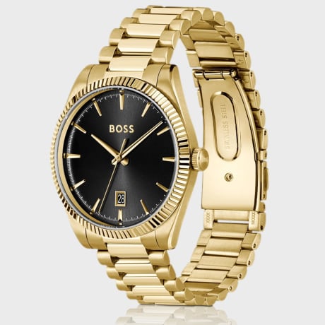 BOSS - Horloge Cheswick 1514312 Goud Zwart