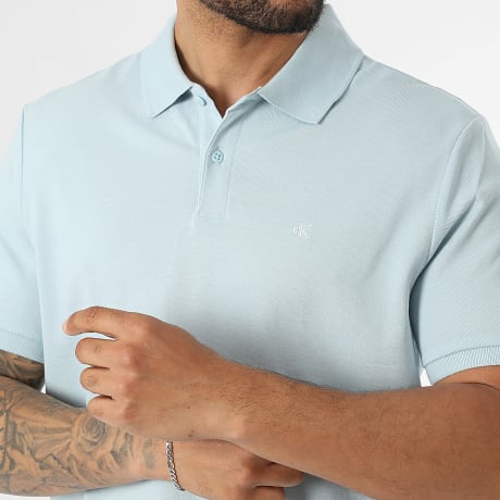 Calvin Klein - Polo Manches Courtes M269 Bleu Clair