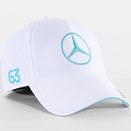 Adidas Sportswear - Casquette Mercedes AMG Mercedes F1 Team George Russell KE8303 Blanc Bleu Clair