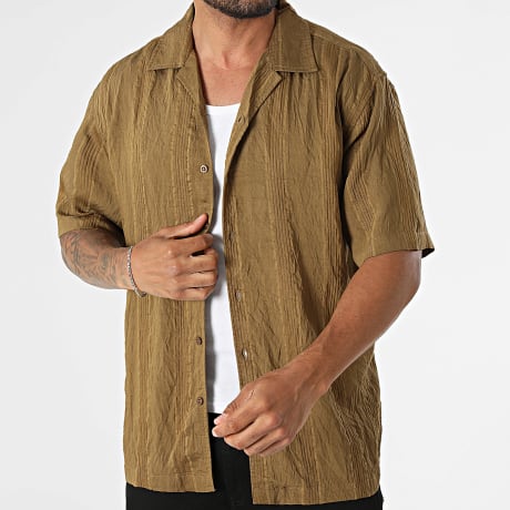 Fins de Séries - Camisa Manga Corta Veraniega Henrik Verde Kaki