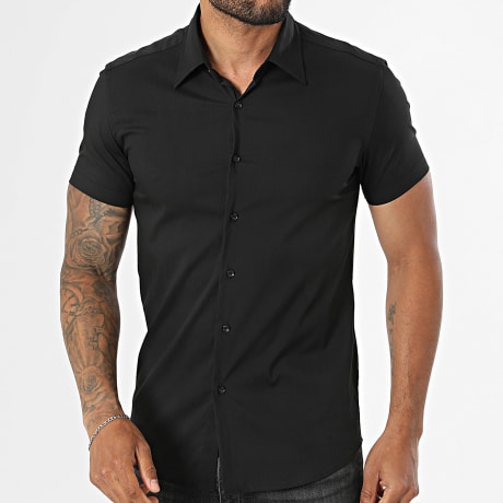 Frilivin - Camisa Mangas Cortas SLIM FIT Negra