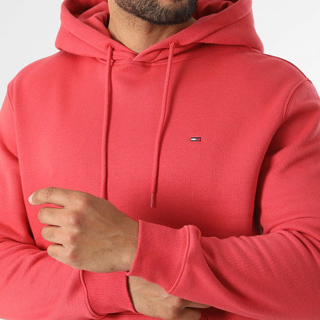 Tommy Jeans - Sweat Capuche Flag 0742 Rouge
