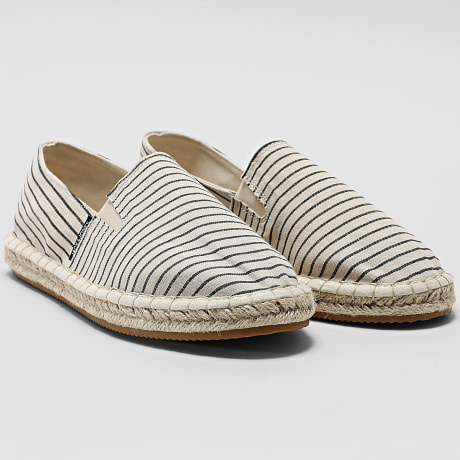 Jack And Jones - Alpargatas Regent Canvas Stripe Bege Claro