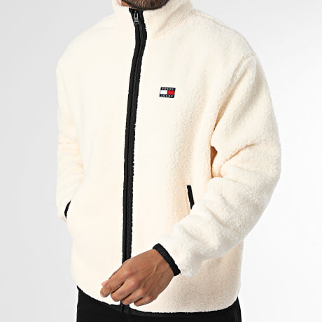 Tommy Jeans - Veste Sherpa Badge 2345 Beige Clair