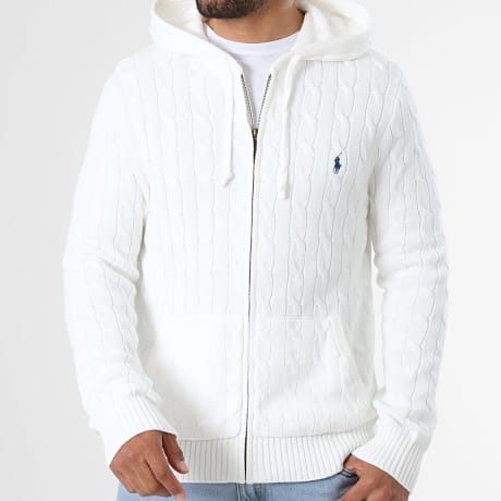 Polo Ralph Lauren - Cardigan Hoodie Met Ritssluiting Original Player Licht Beige