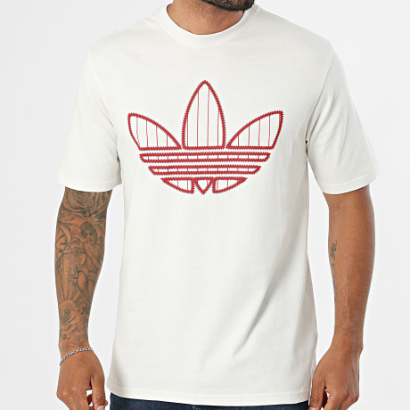 Adidas Originals - Tee Shirt Trefoil Infill IA5945 Beige Clair