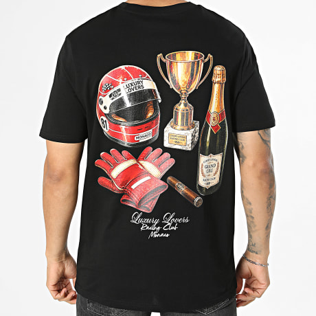 Luxury Lovers - Camiseta Oversize Grand Prix Negro
