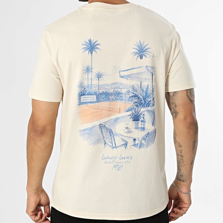 Luxury Lovers - T-Shirt Oversize Tennis Club Beige