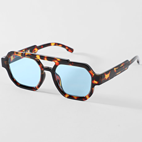 Fins de Séries - Occhiali Da Sole 897 Blu Marrone Tartaruga