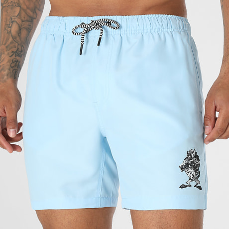 Looney Tunes - Pantaloncino da bagno Graffiti Taz Blu Chiaro