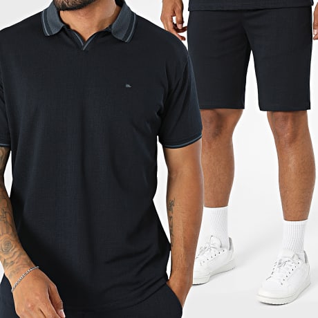 Fins de Séries - Conjunto Polo de Manga Corta y Pantalón Corto 032 Azul Marino