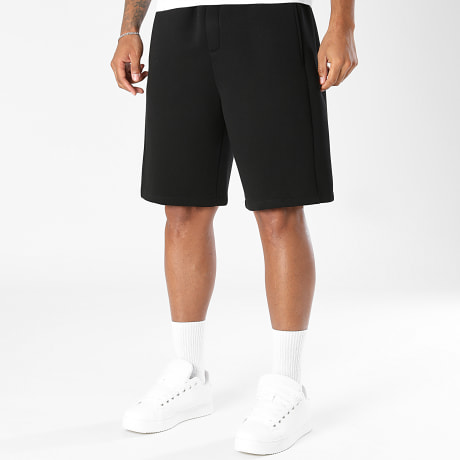 LBO - Short Jogging Oversize Effet Néoprène 2810 Noir