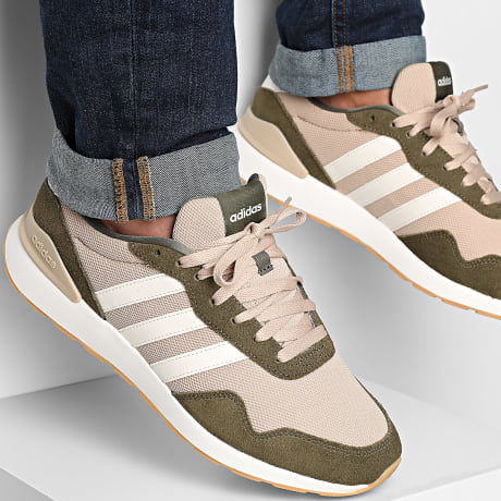 Adidas Performance - Zapatillas Run 60s 4.0 KJ9692 Beige Mágico Blanco Núcleo Oliva Estrata