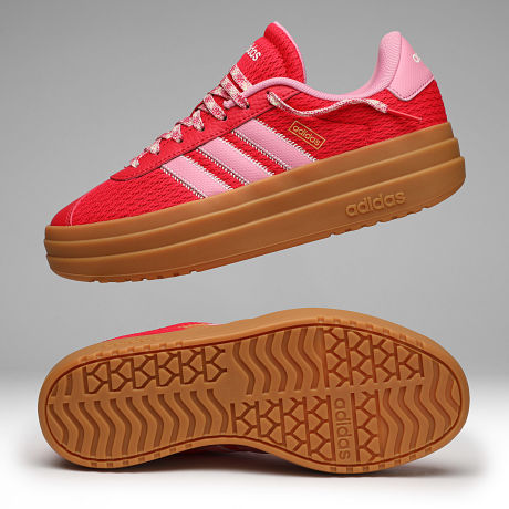 Adidas Performance - Zapatillas Mujer VL Court Bold KH9469 Pure Ruby St Tropic Bloom Core White