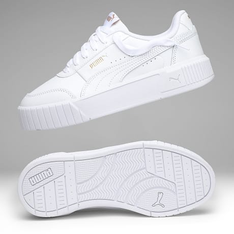 Puma - Baskets Femme Carina Mia 402637 Puma White Puma Gold