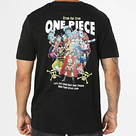 One Piece - Tee Shirt Oversize Crew Noir