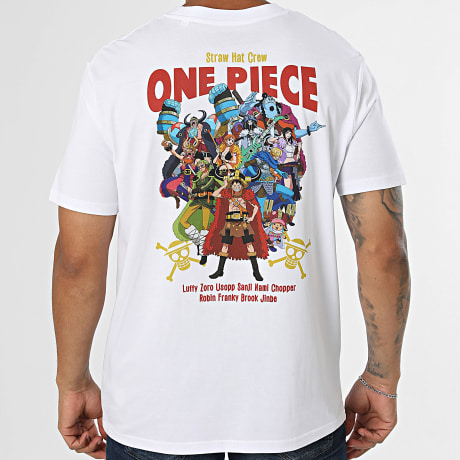 One Piece - Tee Shirt Oversize Crew Blanc