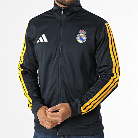 Adidas Sportswear - Giacca Zippata Real Madrid DNA KG2950 Blu Navy Arancio