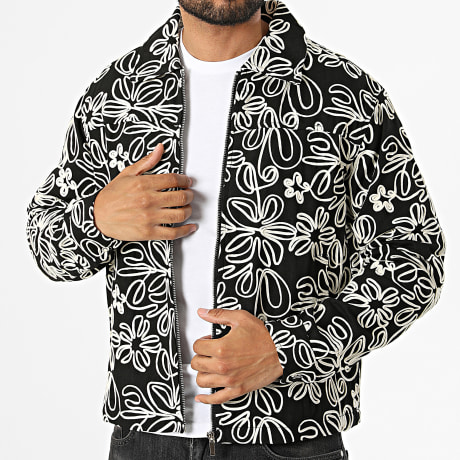 Frilivin - Chaqueta con cremallera 290 negro beige