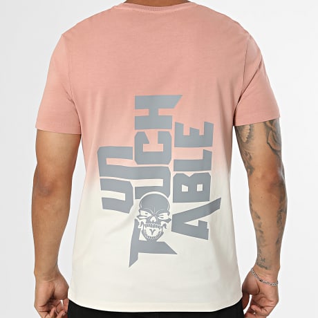 Mac Tyer Untouchable - Tee Shirt Logo Back Rose Beige Dégradé