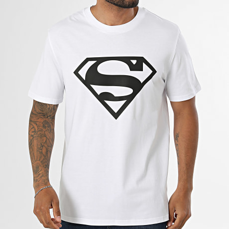 Superman - Oversized T-Shirt Logo White Black