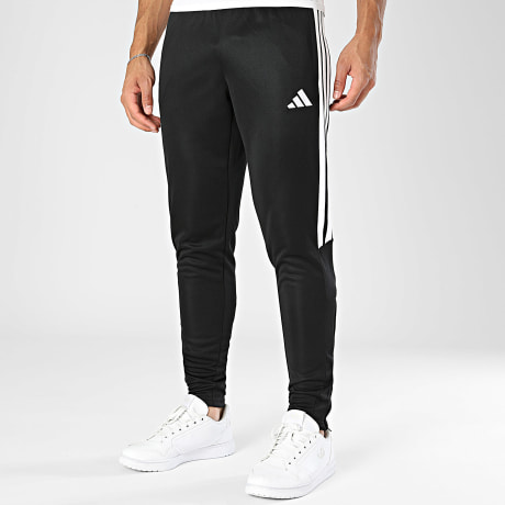 Adidas Sportswear - Pantalon Jogging A Bandes Tiro Essential KG0809 Noir Blanc