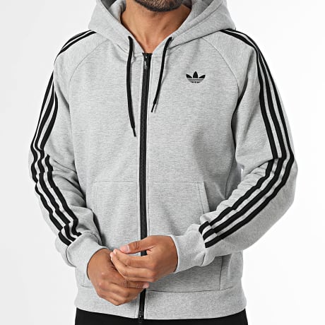 Adidas Originals - Veste Zippée Adicolor Over The Hood KS4926 Gris Chiné