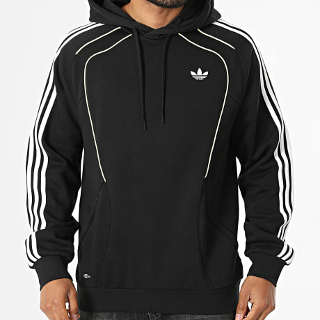 Adidas Originals - Sweat Capuche A Bandes Teamgeist KT4419 Noir