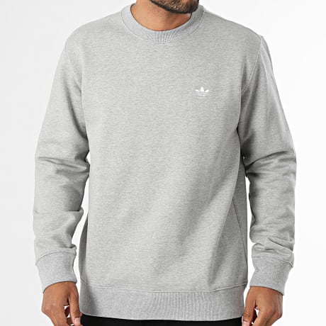 Adidas Originals - Sweat Crewneck Trefoil Essentials KS9813 Gris Chiné